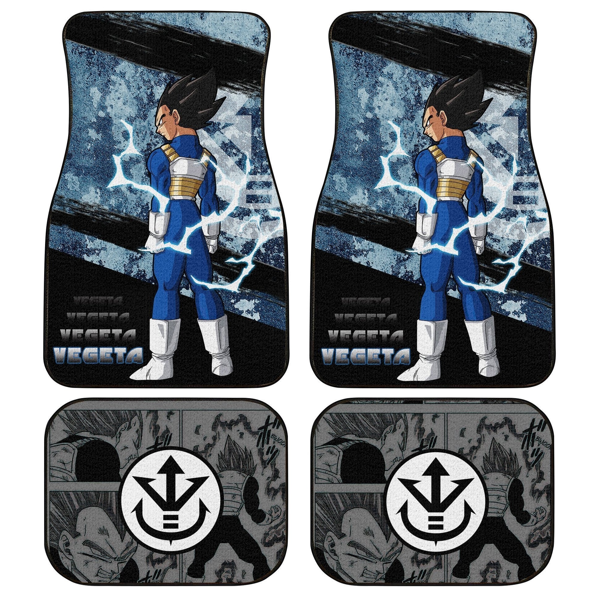Vegeta Car Floor Mats Custom Anime Dragon Ball Car Accessories - Gearcarcover - 1
