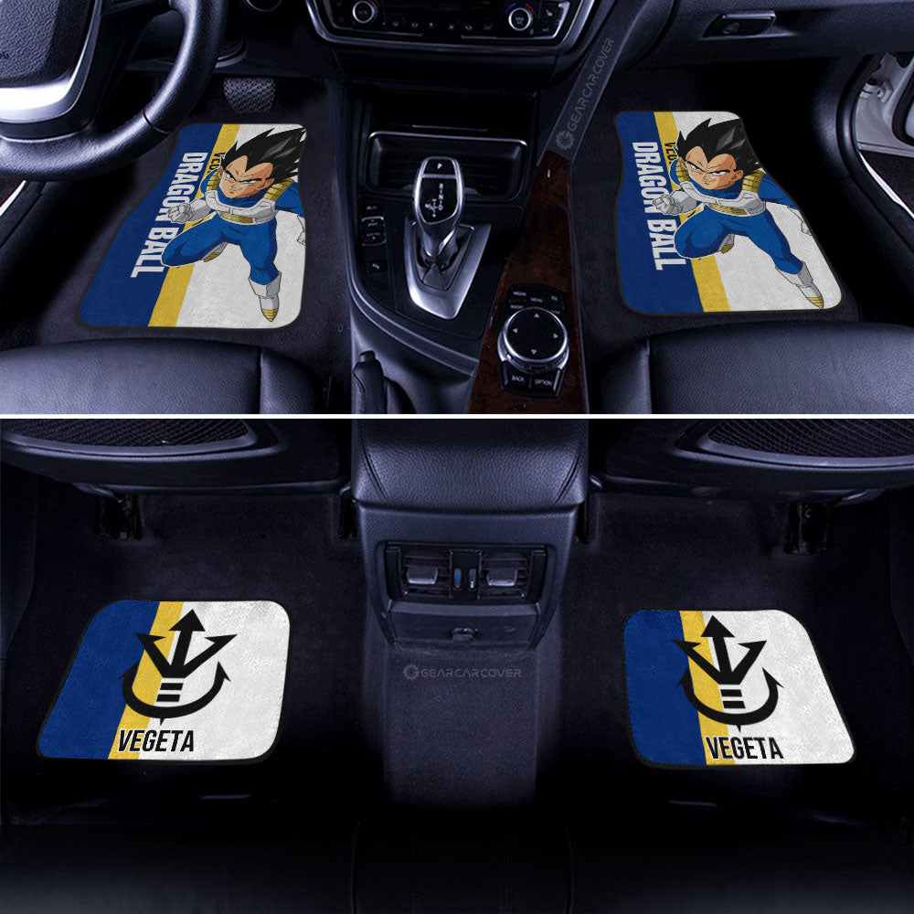 Vegeta Car Floor Mats Custom Dragon Ball Car Accessories For Anime Fans - Gearcarcover - 3