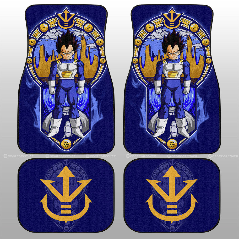 Vegeta Car Floor Mats Custom Dragon Ball Car Interior Accessories - Gearcarcover - 1