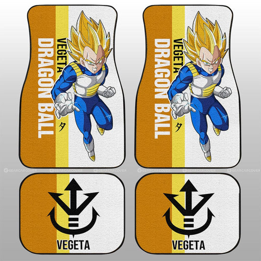 Vegeta SSJ Car Floor Mats Custom Dragon Ball Car Accessories For Anime Fans - Gearcarcover - 2