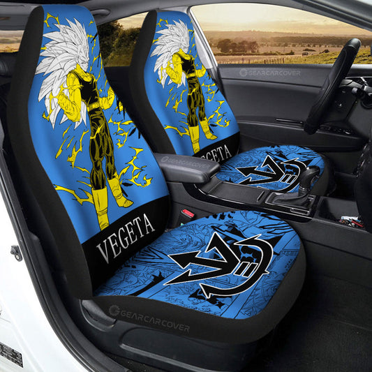 Vegeta SSJ Car Seat Covers Custom Dragon Ball Anime Manga Color Style - Gearcarcover - 1