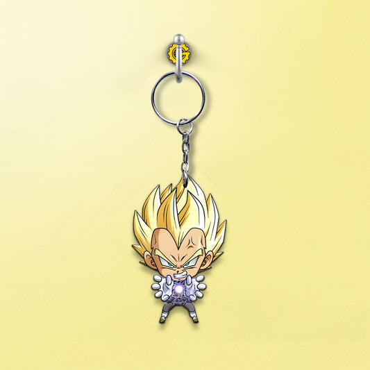 Vegeta SSJ Keychain Custom Dragon Ball Anime Car Accessories - Gearcarcover - 2