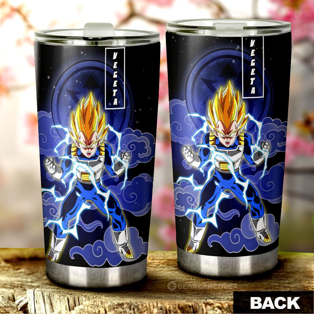 Vegeta SSJ Tumbler Cup Custom Anime Dragon Ball Car Accessories - Gearcarcover - 3