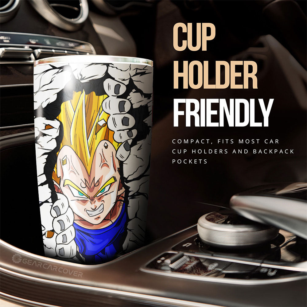 Vegeta Tumbler Cup Custom Dragon Ball Anime - Gearcarcover - 2