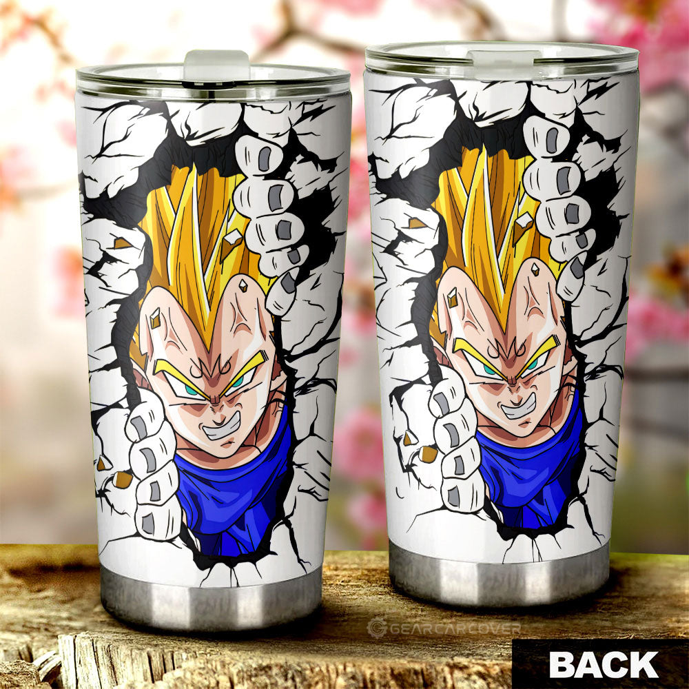 Vegeta Tumbler Cup Custom Dragon Ball Anime - Gearcarcover - 3
