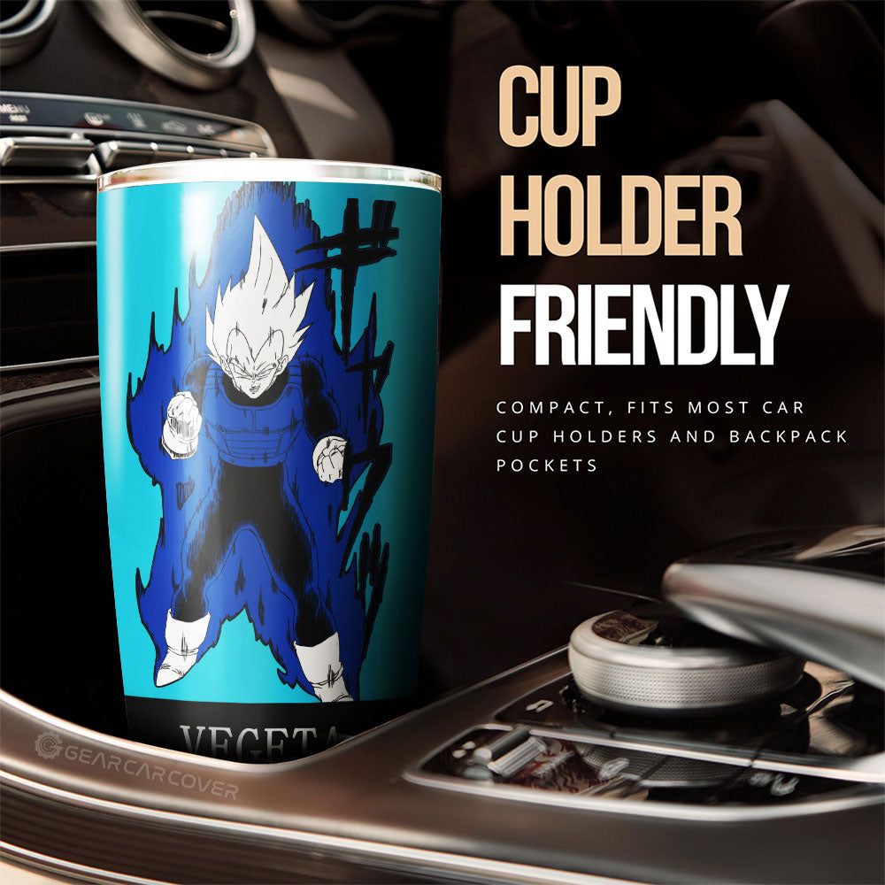Vegeta Tumbler Cup Custom Dragon Ball Anime Manga Color Blue - Gearcarcover - 3