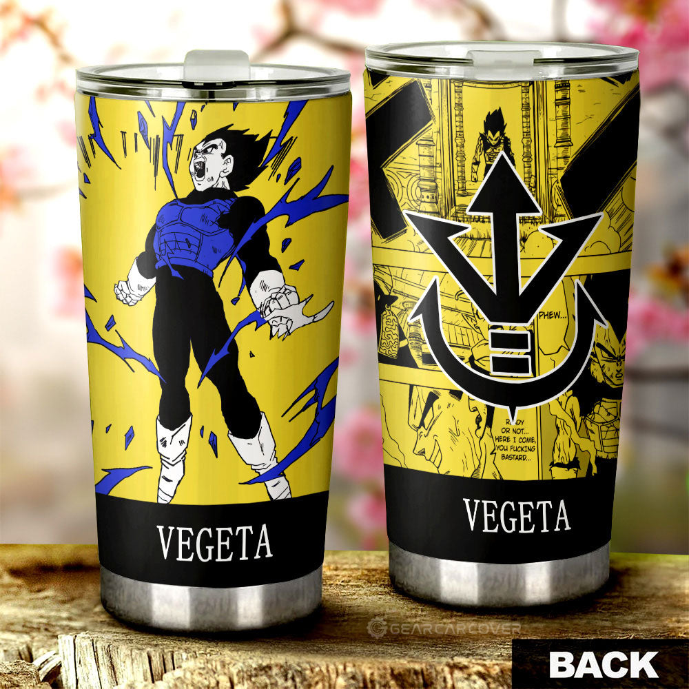 Vegeta Tumbler Cup Custom Dragon Ball Anime Manga Color Style - Gearcarcover - 3
