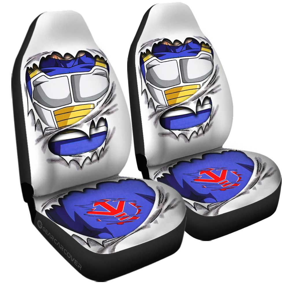 Vegeta Uniform Car Seat Covers Custom Dragon Ball Anime - Gearcarcover - 3