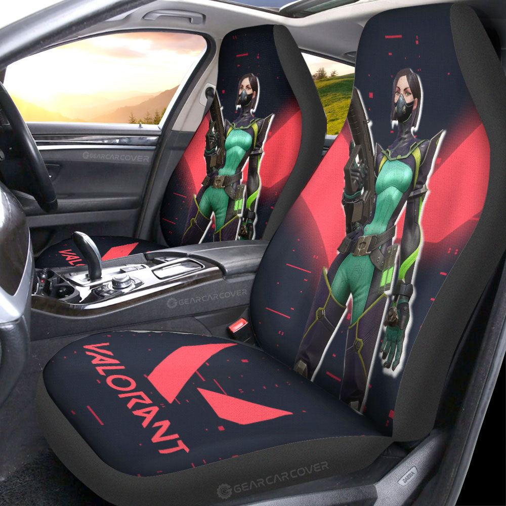 Viper Car Seat Covers Custom Valorant Agent - Gearcarcover - 3