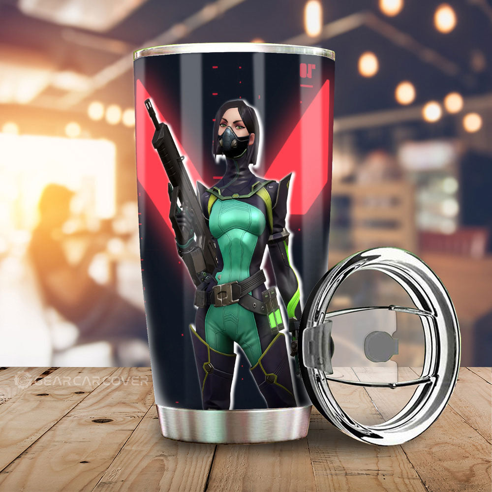 Viper Tumbler Cup Custom Valorant Agent - Gearcarcover - 1