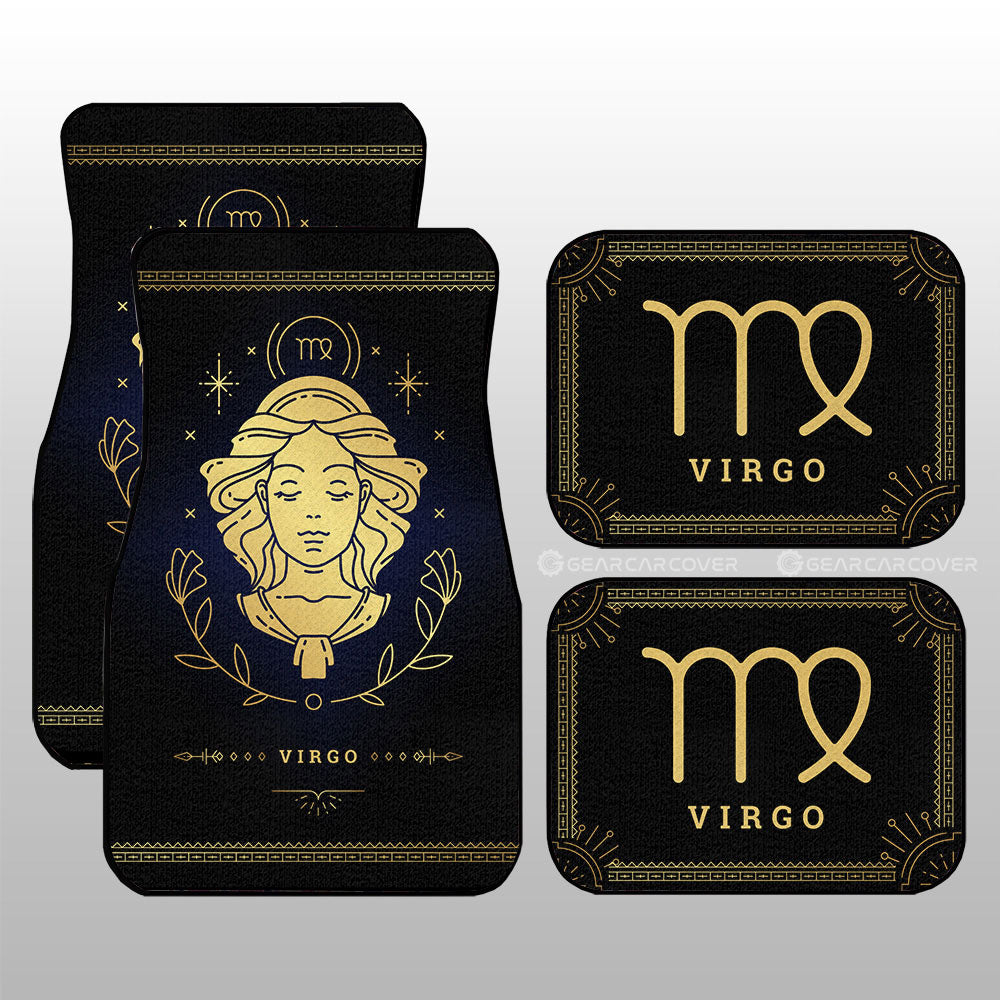 Virgo Car Floor Mats Custom Zodiac Car Accessories - Gearcarcover - 3