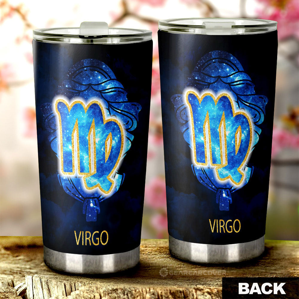 Virgo Tumbler Cup Custom Zodiac Car Interior Accessories - Gearcarcover - 3