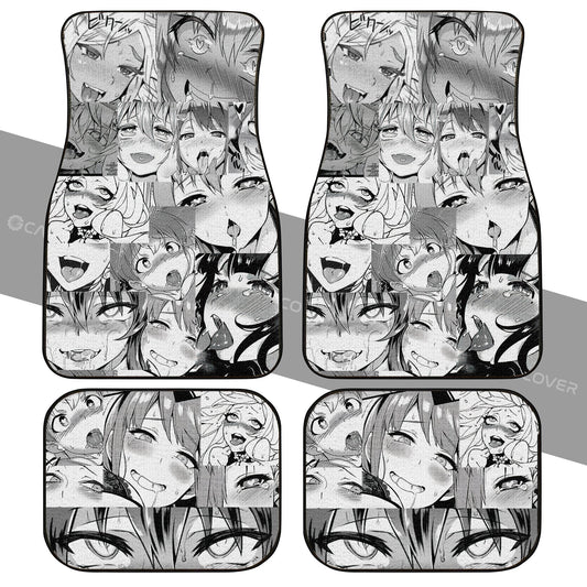 Waifu Ahegao Anime Girls Car Floor Mats Custom Interior Accessories - Gearcarcover - 2