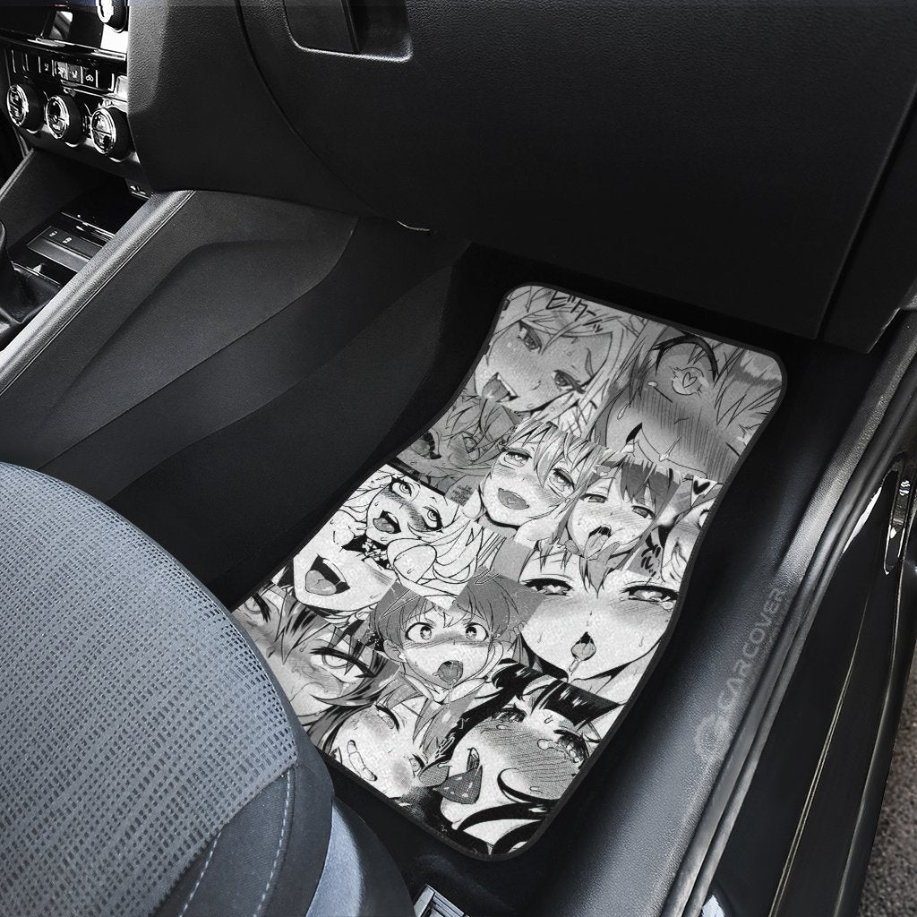 Waifu Ahegao Anime Girls Car Floor Mats Custom Interior Accessories - Gearcarcover - 4