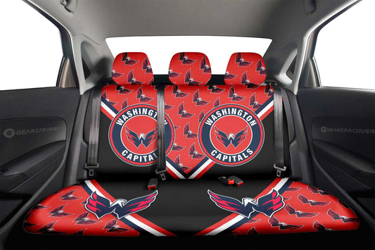Washington Capitals Car Back Seat Cover Custom Car Decorations For Fans - Gearcarcover - 2
