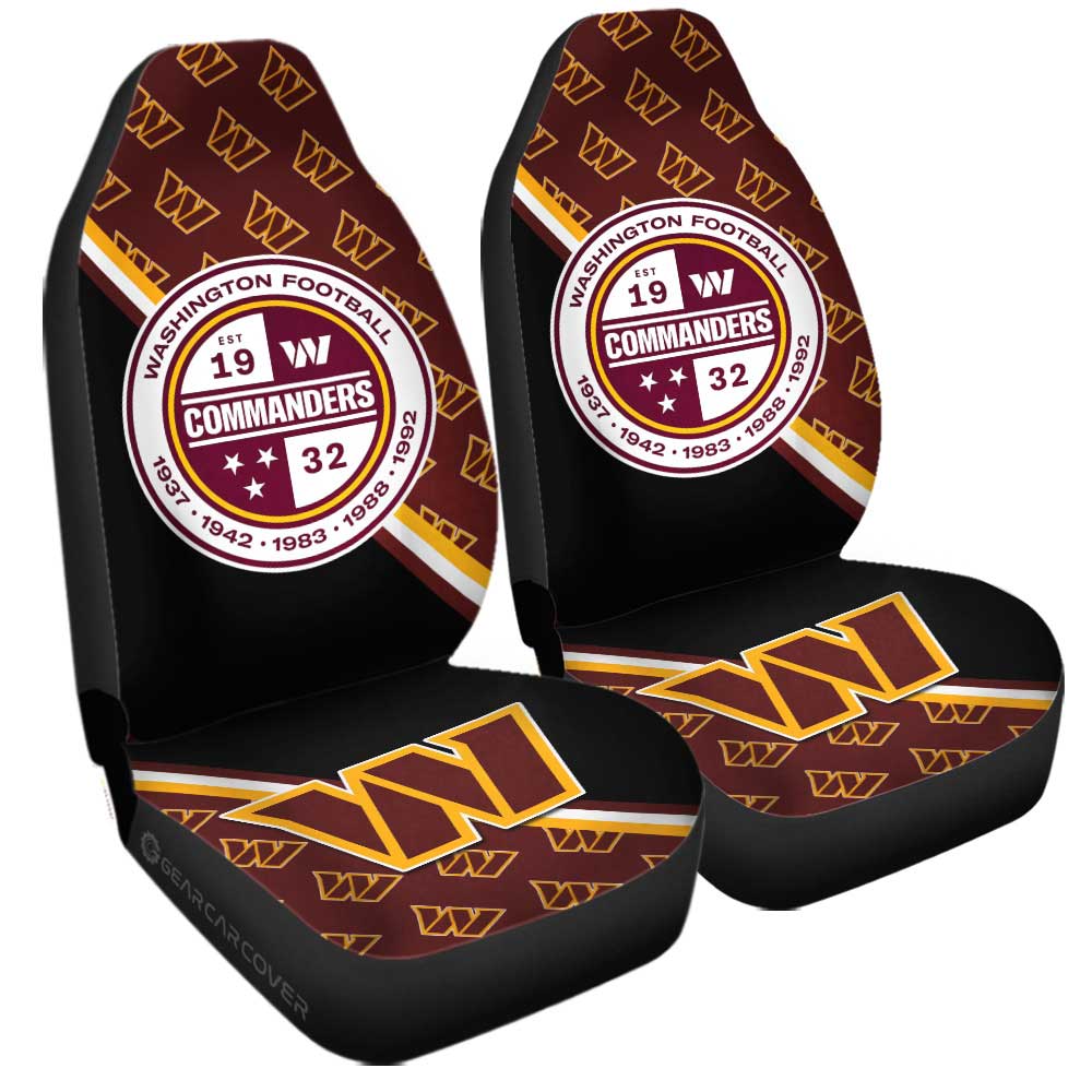 Washington Commanders Car Seat Covers Custom Car Accessories For Fans - Gearcarcover - 3