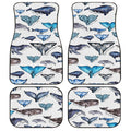 Watercolor Whale Tails Car Floor Mats - Gearcarcover - 1