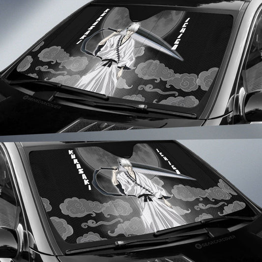 White Ichigo Car Sunshade Custom Bleach Anime Car Accessories - Gearcarcover - 2
