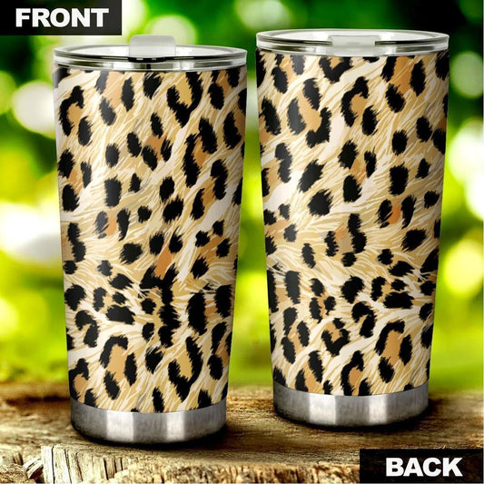 Wild Cheetah Print Tumbler Cup Car Accessories - Gearcarcover - 2
