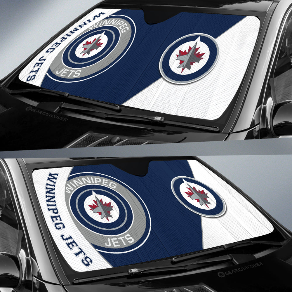 Winnipeg Jets Car Sunshade Custom Car Accessories For Fans - Gearcarcover - 2