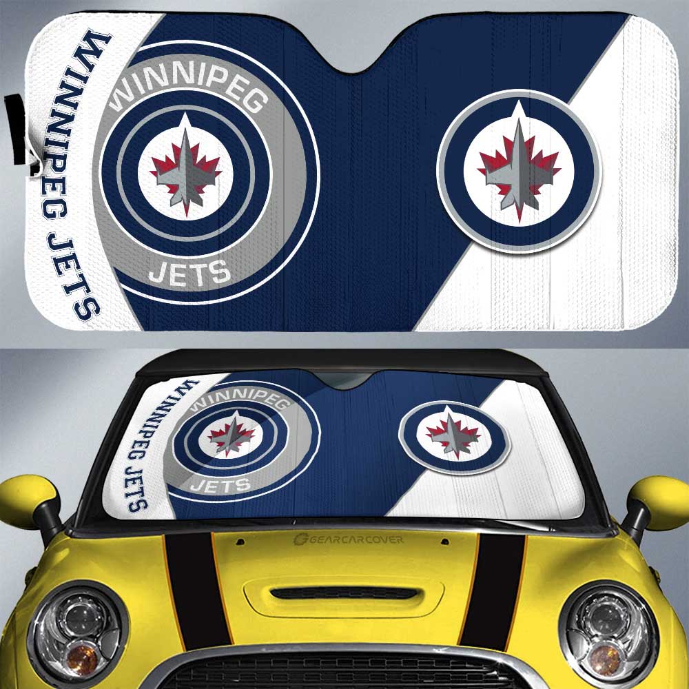 Winnipeg Jets Car Sunshade Custom Car Accessories For Fans - Gearcarcover - 1