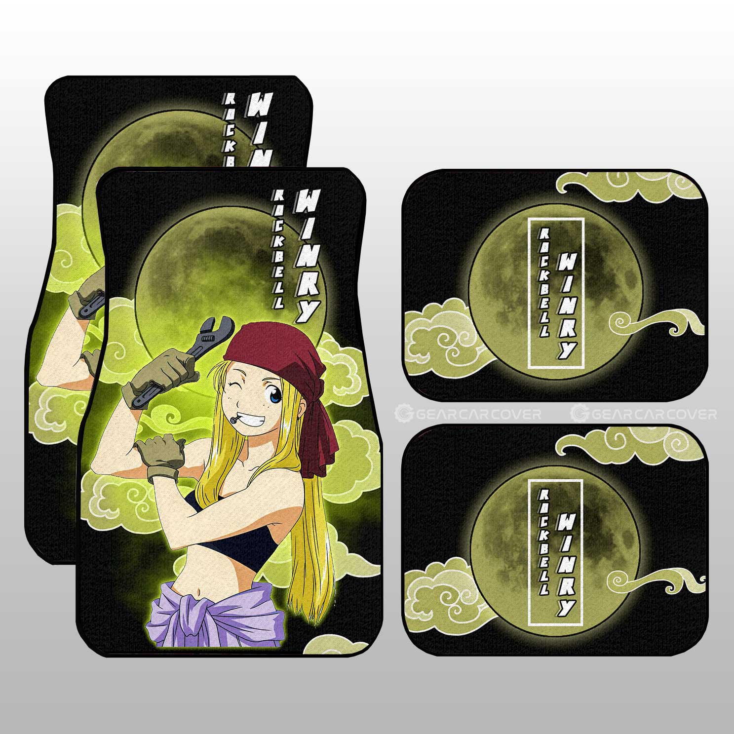 Winry Rockbell Car Floor Mats Custom Anime Fullmetal Alchemist Car Interior Accessories - Gearcarcover - 1