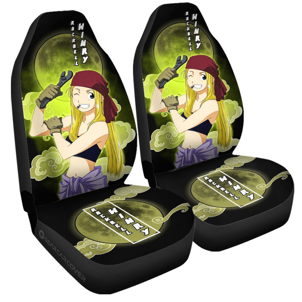 Winry Rockbell Car Seat Covers Custom Anime Fullmetal Alchemist Car Interior Accessories - Gearcarcover - 3