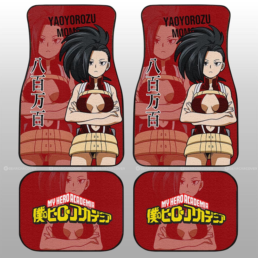 Yaoyorozu Momo Car Floor Mats Custom My Hero Academia Car Accessories For Anime Fans - Gearcarcover - 2