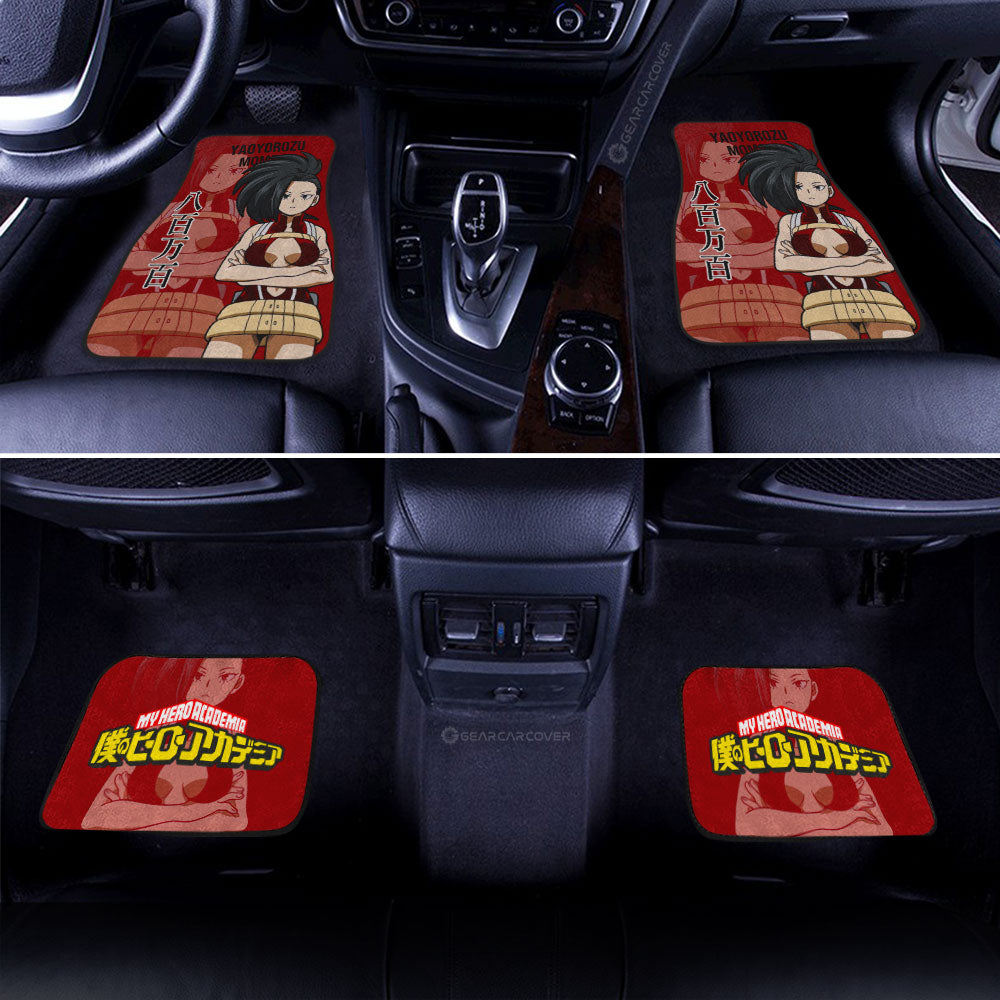Yaoyorozu Momo Car Floor Mats Custom My Hero Academia Car Accessories For Anime Fans - Gearcarcover - 3