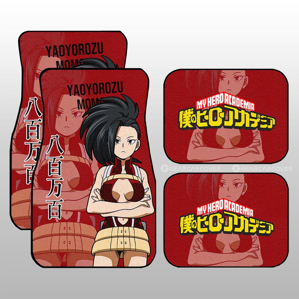 Yaoyorozu Momo Car Floor Mats Custom My Hero Academia Car Accessories