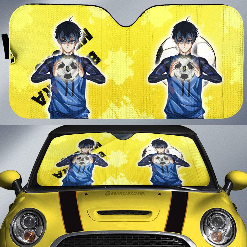 Yoichi Isagi Car Sunshade Custom Blue Lock Anime - Gearcarcover - 1