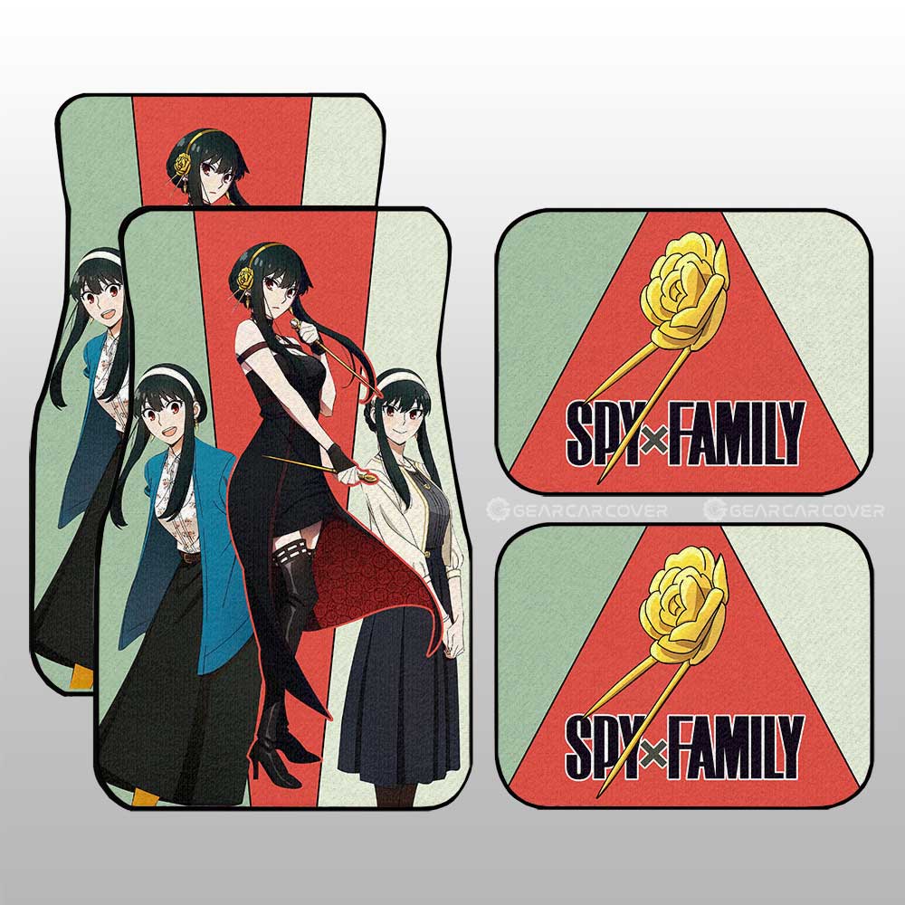Yor Forger Car Floor Mats Custom Spy x Family Anime Car Accessories - Gearcarcover - 1