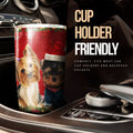 Yorkshire Terriers Dog Tumbler Cup Custom Christmas Car Interior Accessories - Gearcarcover - 3