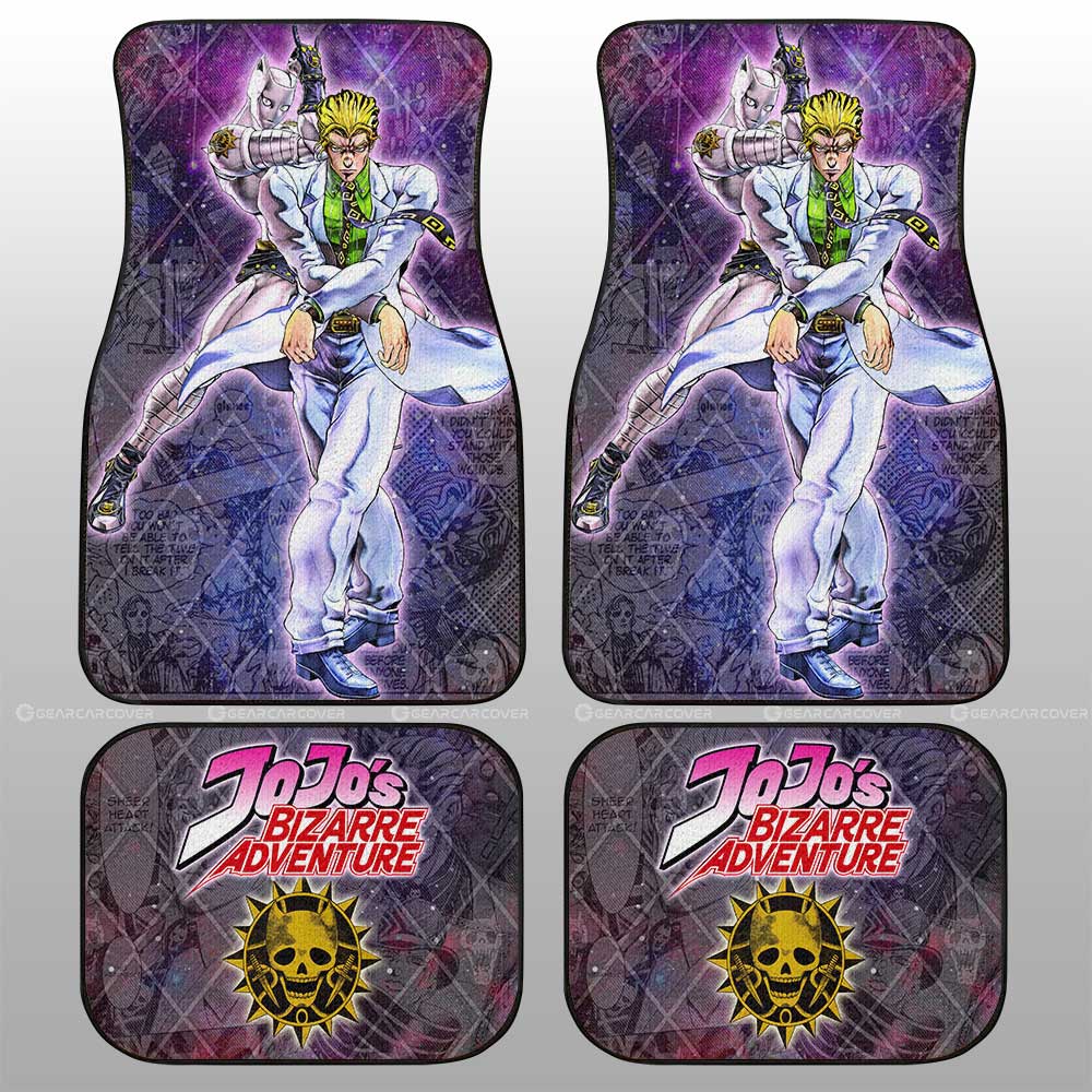 Yoshikage Kira Car Floor Mats Custom Galaxy Style JJBA Anime Car Accessories - Gearcarcover - 2