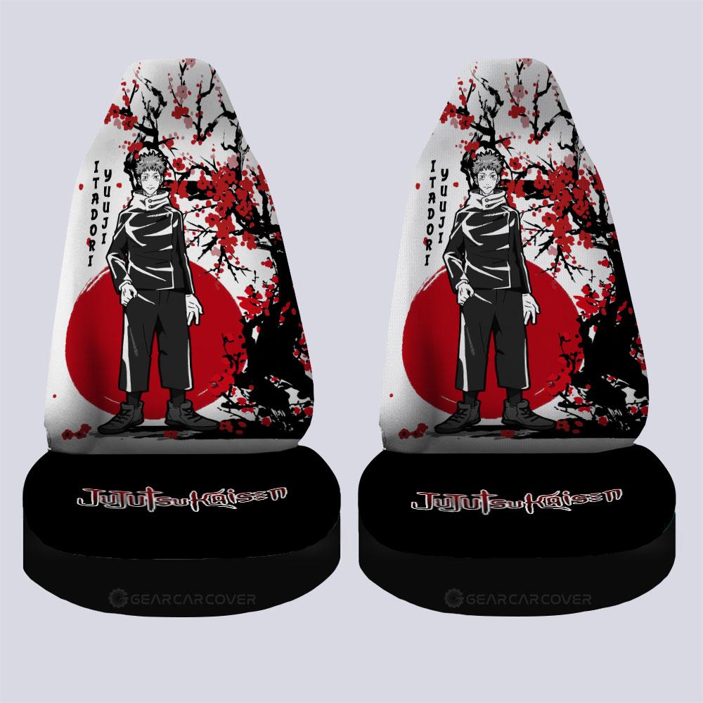 Yuji Itadori Car Seat Covers Custom Japan Style Jujutsu Kaisen Anime Car Accessories - Gearcarcover - 4