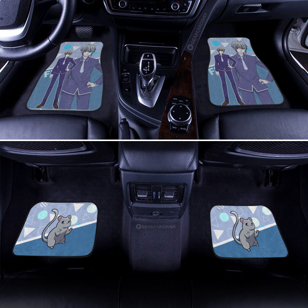 Yuki Sohma Car Floor Mats Custom Fruit Basket Anime Car Accessories - Gearcarcover - 3