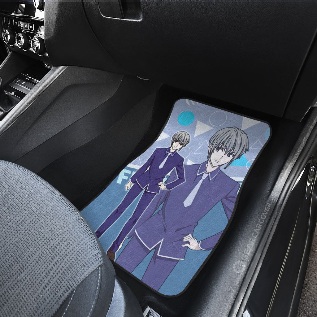 Yuki Sohma Car Floor Mats Custom Fruit Basket Anime Car Accessories - Gearcarcover - 4
