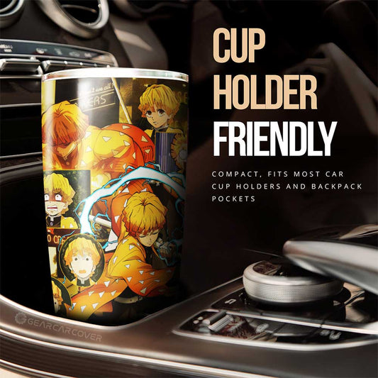 Zenitsu Agatsuma Tumbler Cup Custom Demon Slayer Anime - Gearcarcover - 2