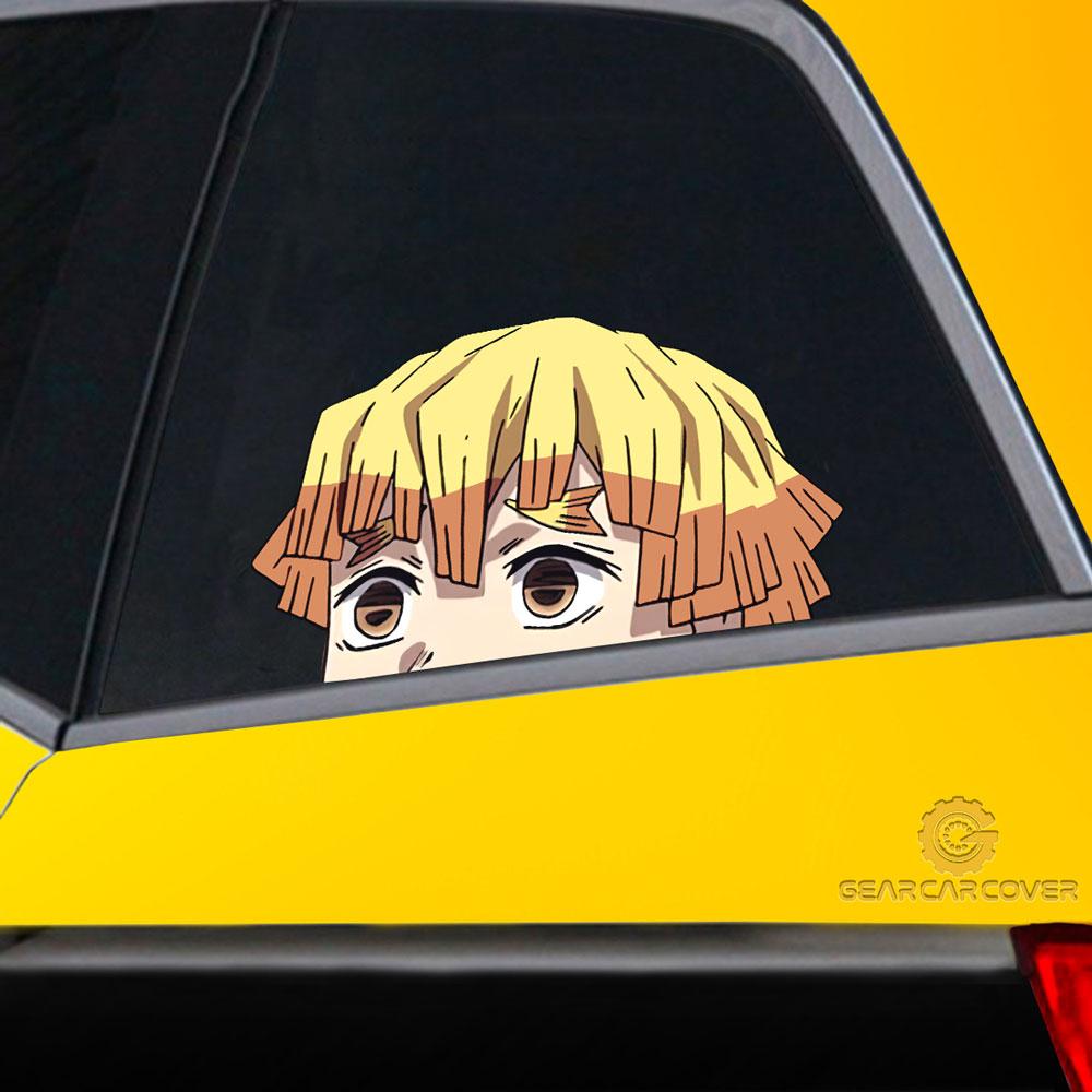 Zenitsu Car Sticker Custom Demon Slayer Anime Car Accessories - Gearcarcover - 2