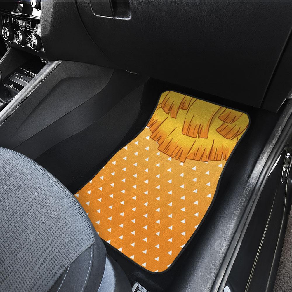 Zenitsu Uniform Car Floor Mats Custom Hairstyle Demon Slayer Anime Car Interior Accessories - Gearcarcover - 4