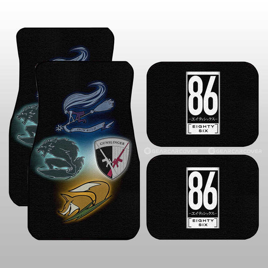 86 Symbols Car Floor Mats Custom 86 Car Accessories - Gearcarcover - 1