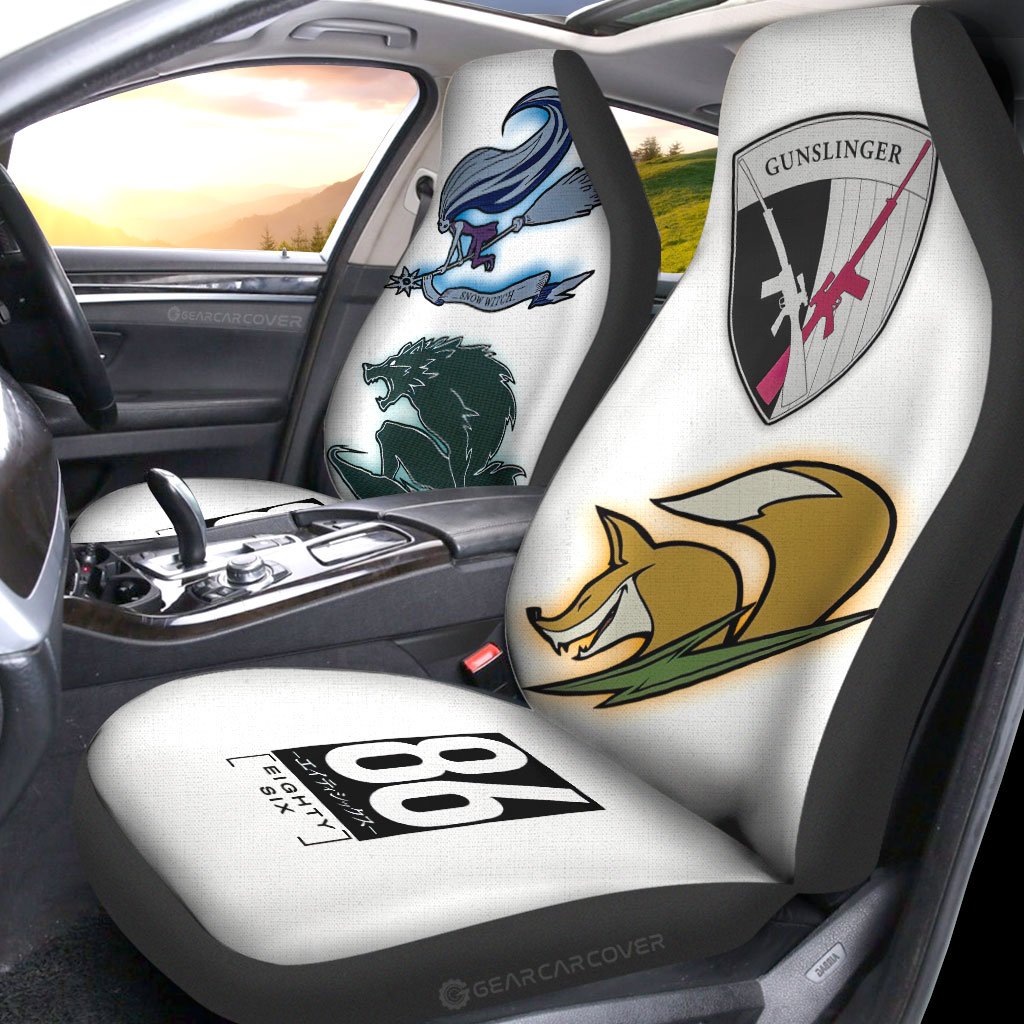 86 Symbols Car Seat Covers Custom Car Accessories