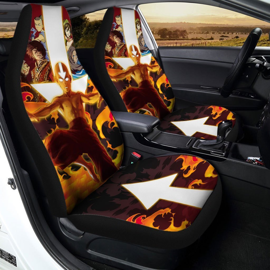 Aang Car Seat Covers Custom Avatar: The Last Airbender Anime Car Accessories - Gearcarcover - 2