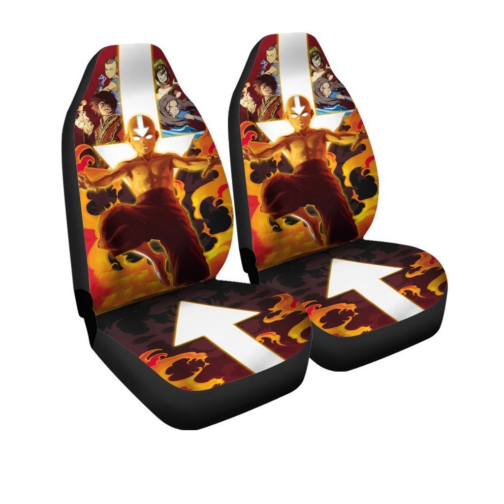 Aang Car Seat Covers Custom Avatar: The Last Airbender Anime Car Accessories - Gearcarcover - 3