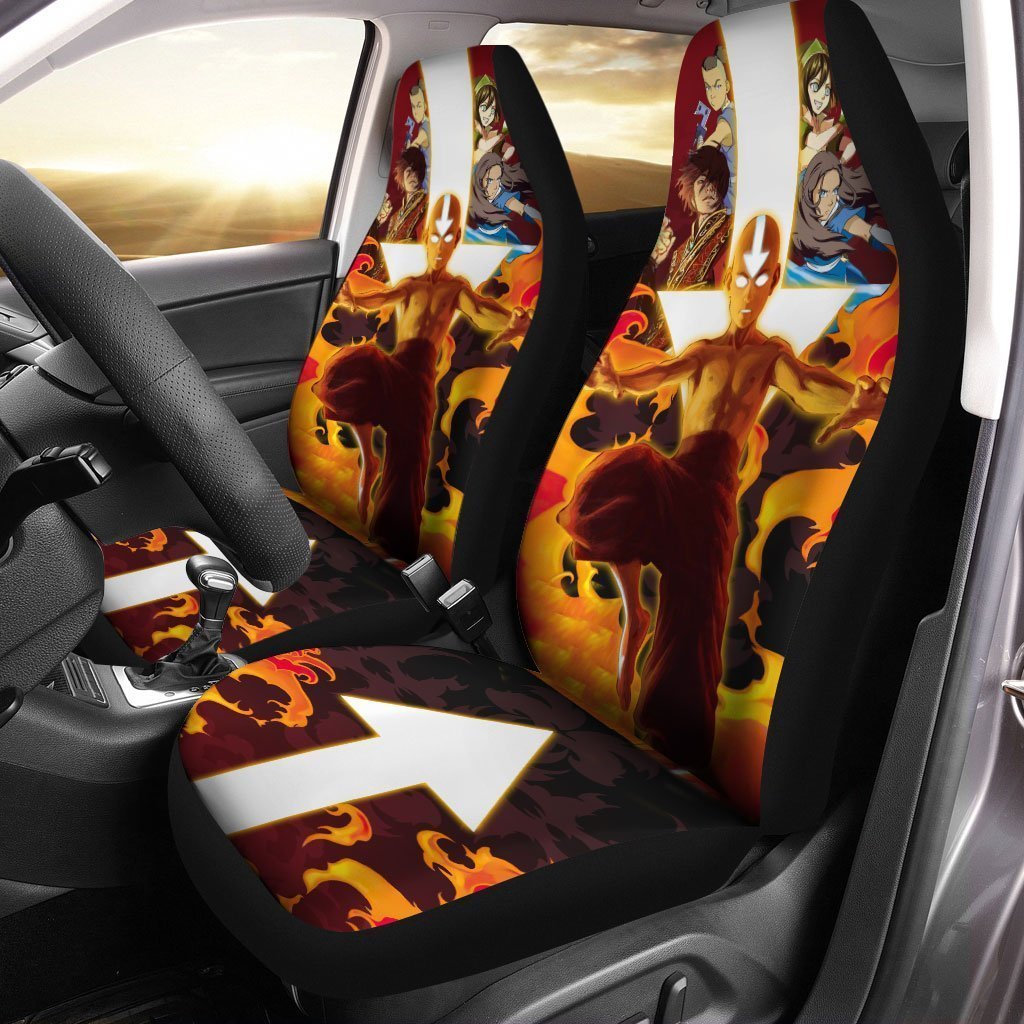 Aang Car Seat Covers Custom Avatar: The Last Airbender Anime Car Accessories - Gearcarcover - 1