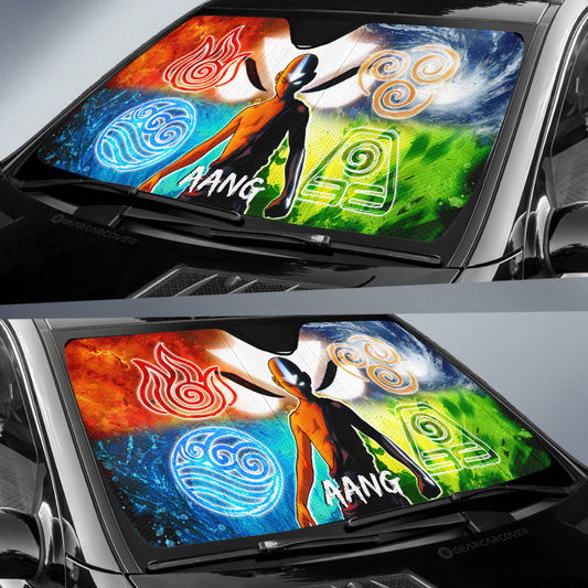 Aang Car Sunshade Custom Avatar The Last - Gearcarcover - 2