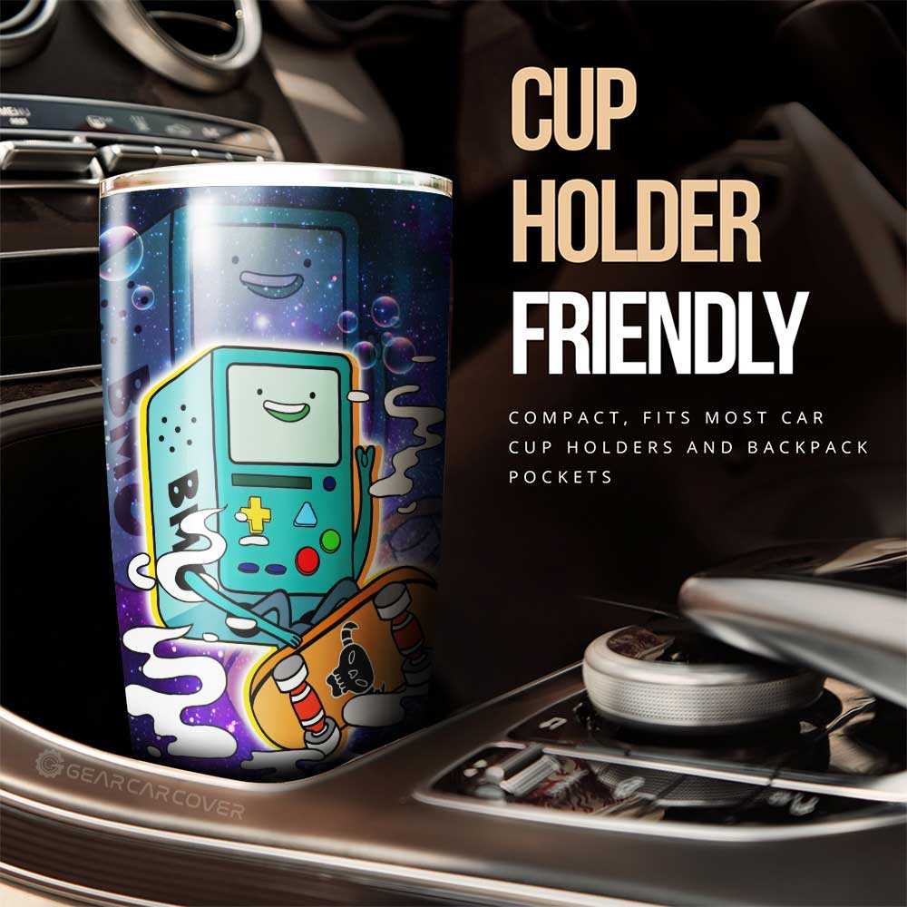 Adventure Time Bmo Galaxy Stainless Steel Tumbler Cup Custom - Gearcarcover - 2