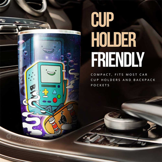 Adventure Time Bmo Galaxy Stainless Steel Tumbler Cup Custom - Gearcarcover - 2