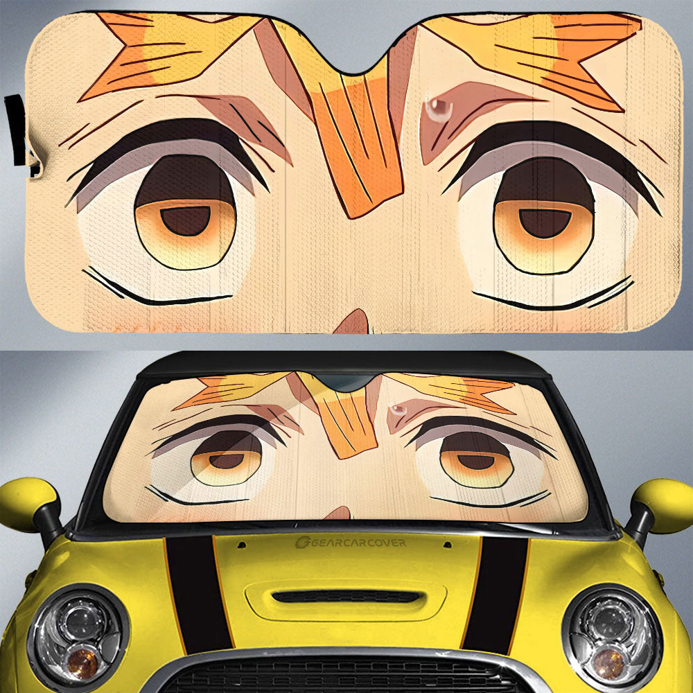 Agatsuma Zenitsu Car Sunshade Custom Car Accessories For Fans - Gearcarcover - 1