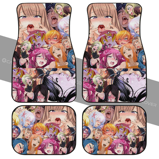 Ahegao Car Floor Mats Custom Pattern Car Interior Accessories - Gearcarcover - 2